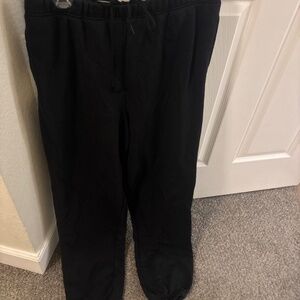 Good American black sweatpants with pockets new with tags large